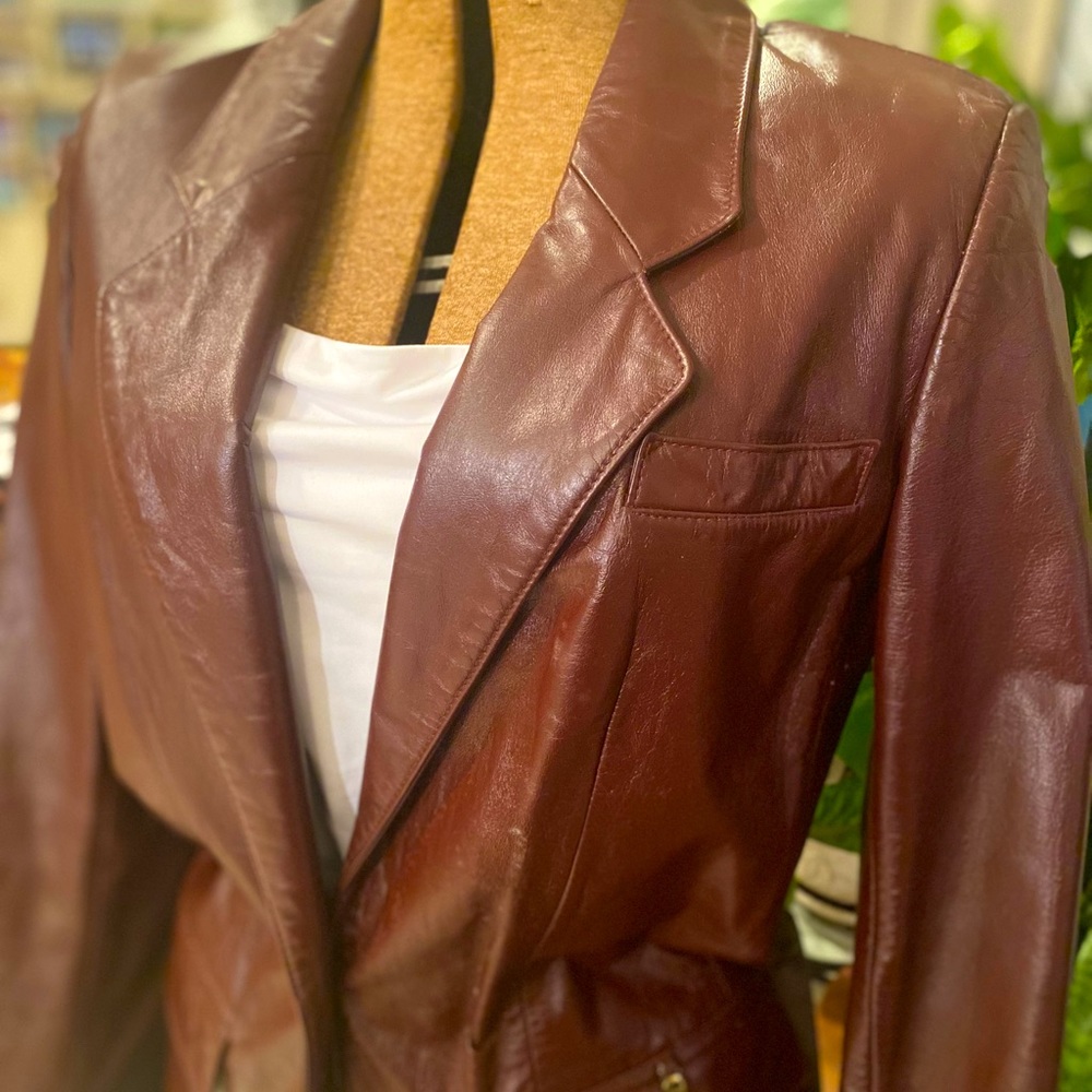 Vintage Etienne Aigner Leather Jacket
